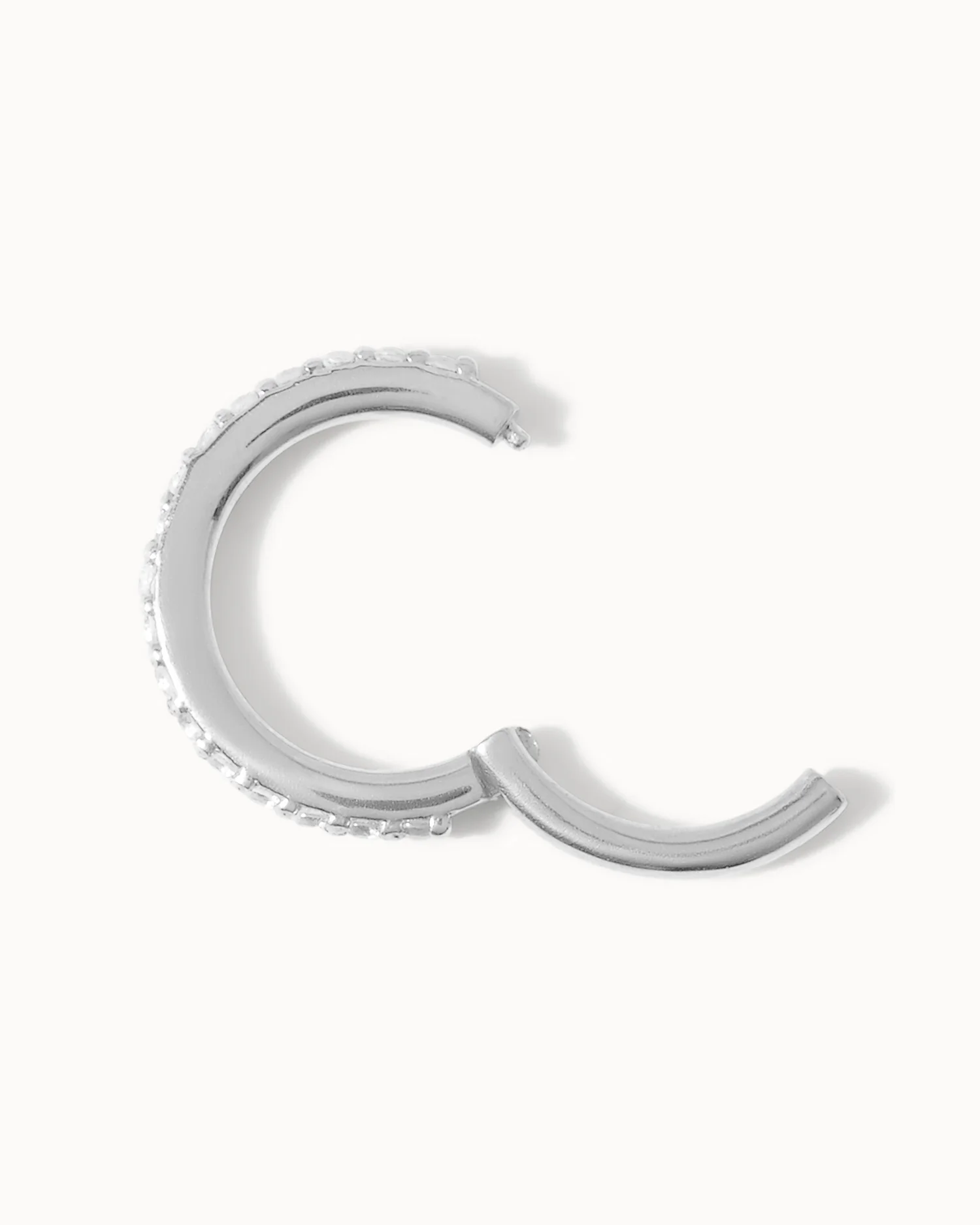 Piercing - 8mm White Topaz Eternity Hoop - Image 2