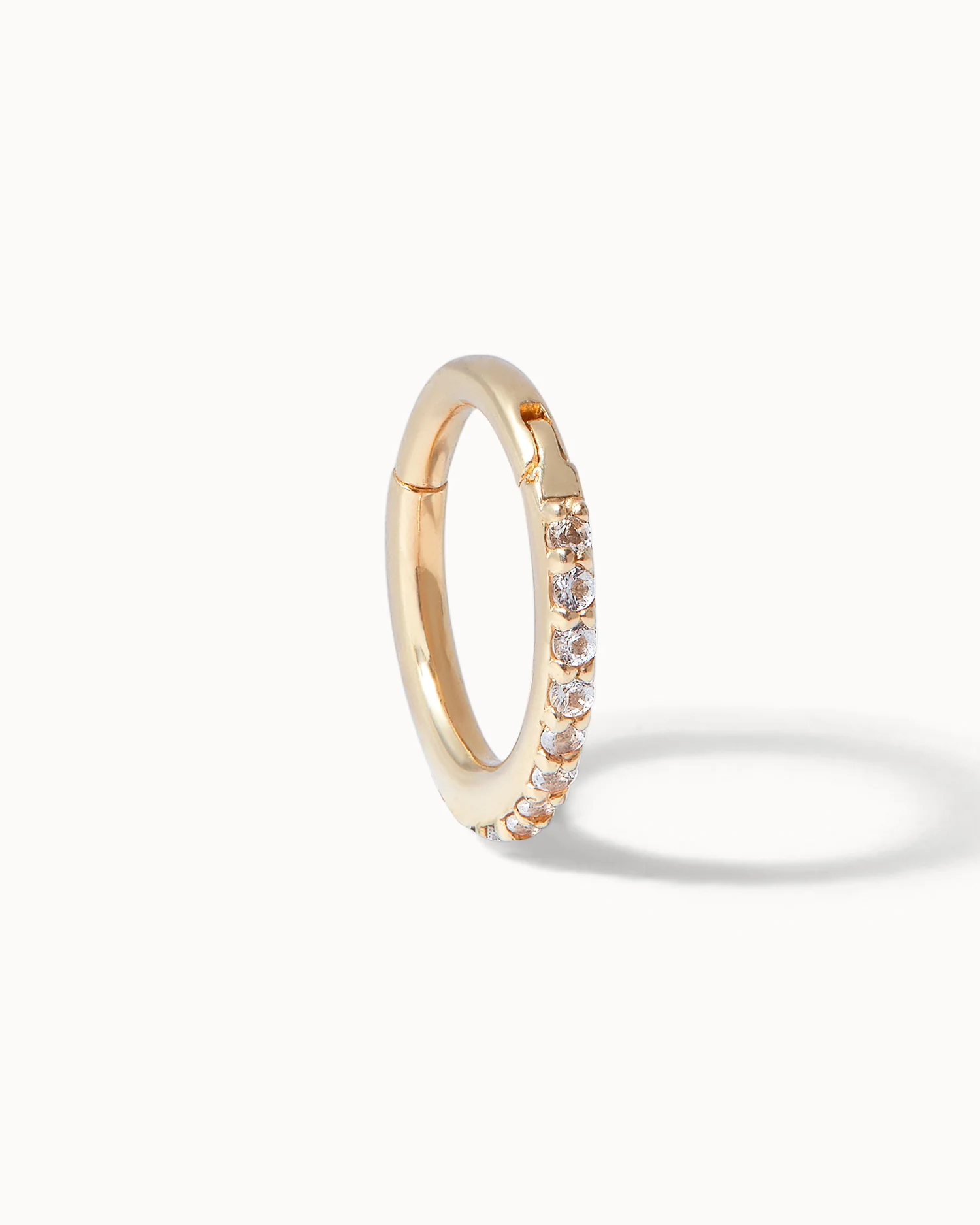 Piercing - 8mm White Topaz Eternity Hoop