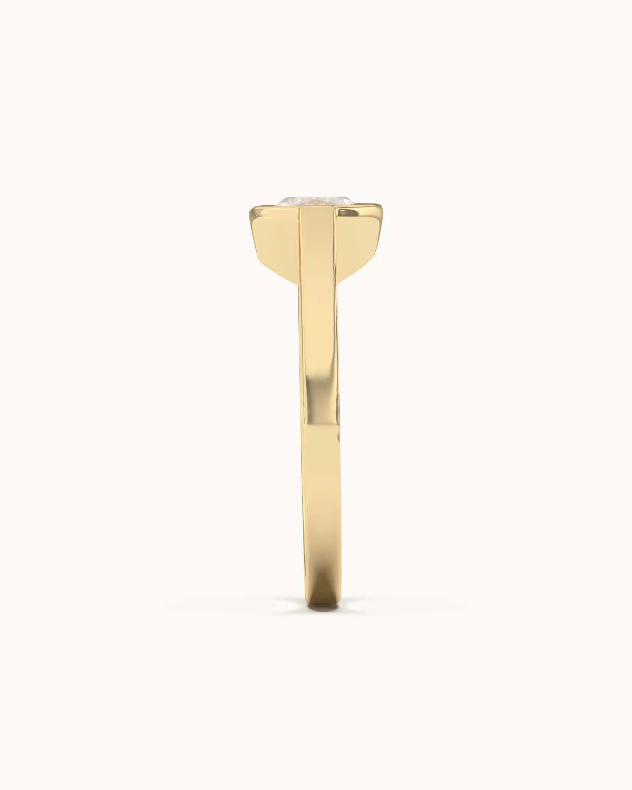 Marquise Cut Lab Grown Diamond Signet Ring - Image 5