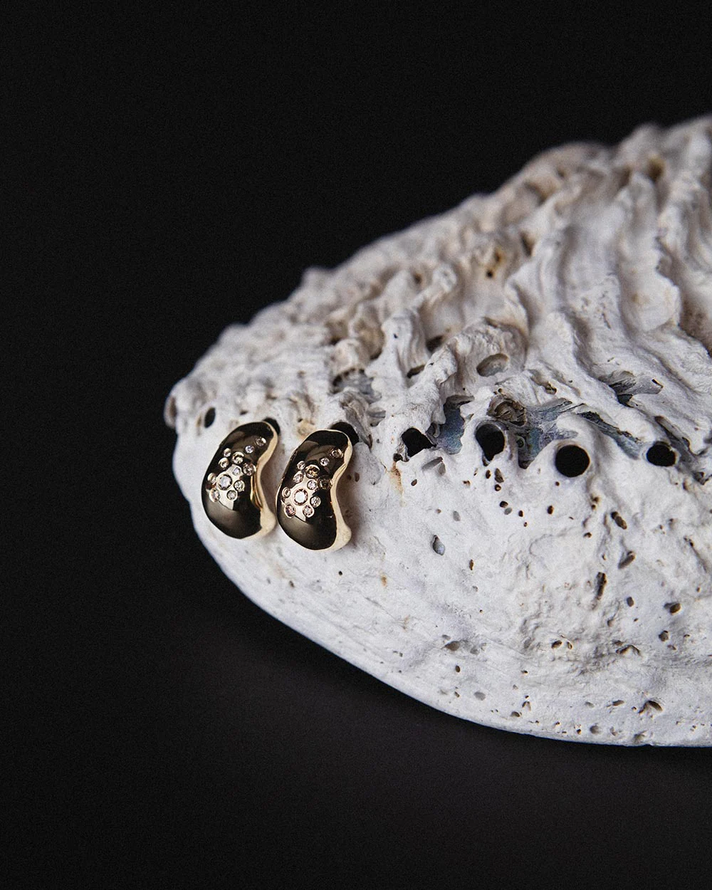 Celestial Diamond Huggie Hoop Earrings - Image 3