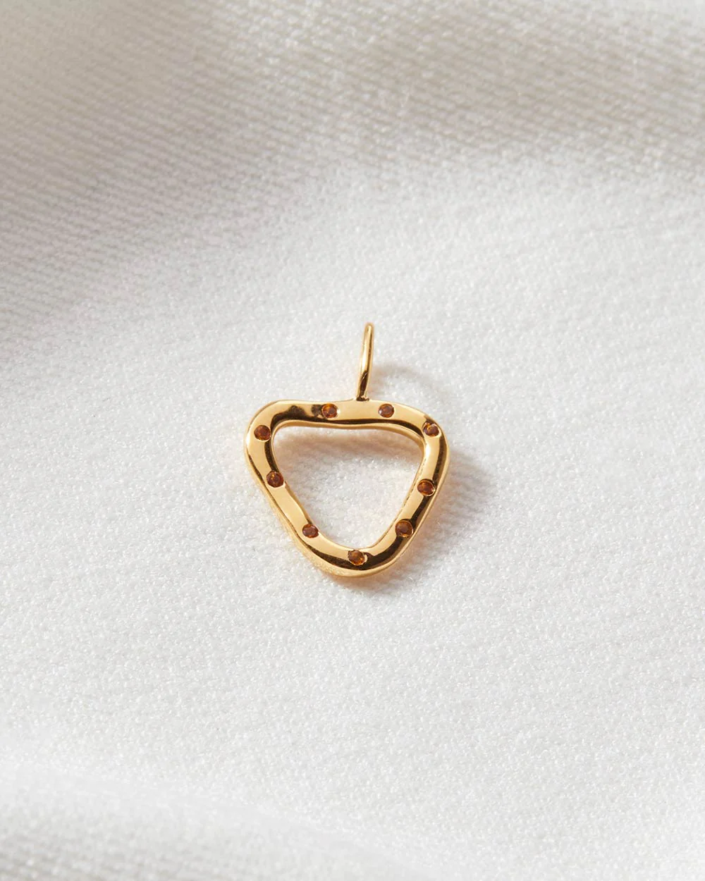 Citrine November Birthstone Organic Charm