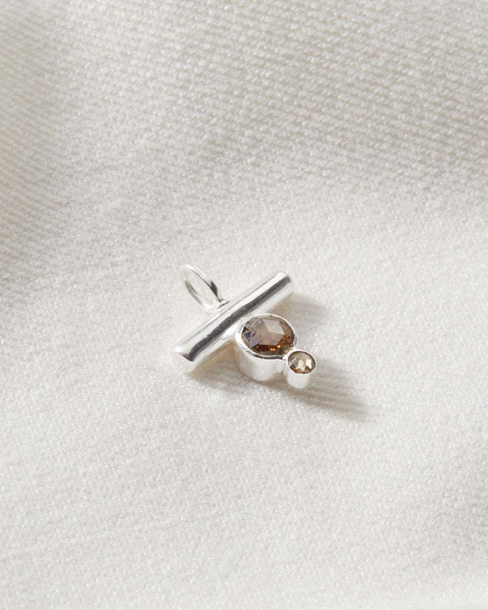 Diamond April Birthstone Charm - Image 3