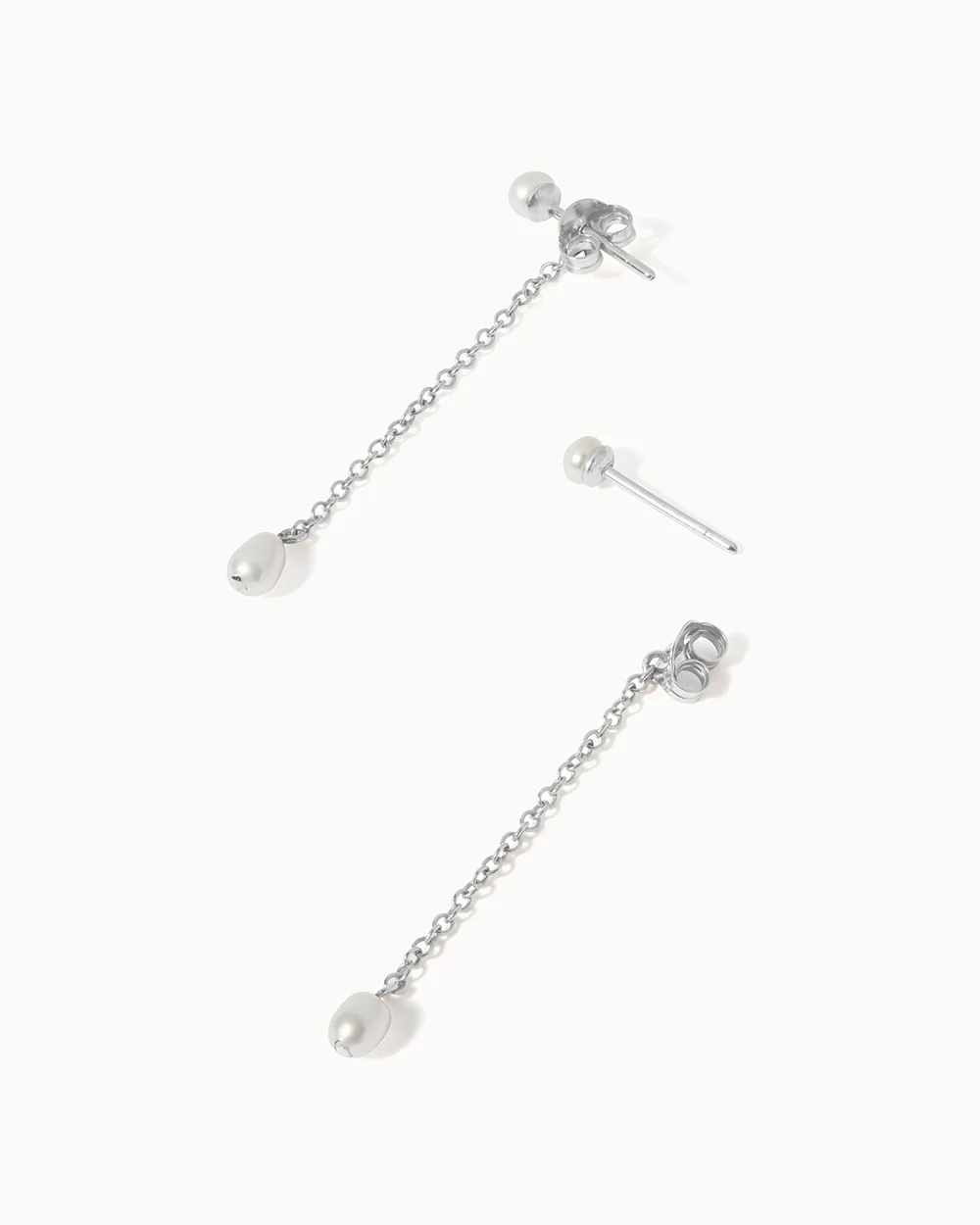 Drop Pearl Earrings - Image 3