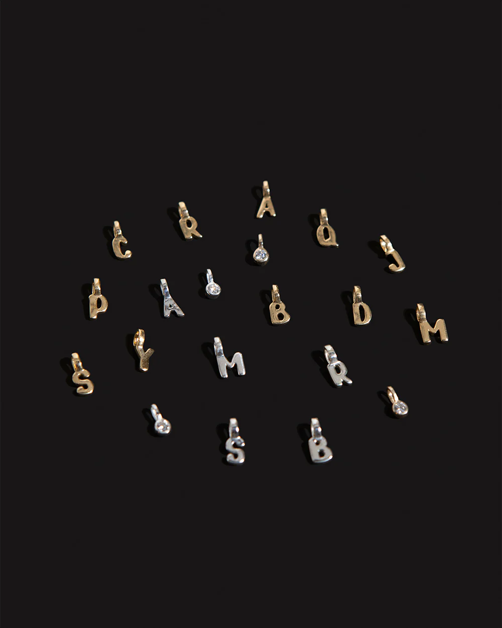 Initial Diamond Charm Necklace - Image 6