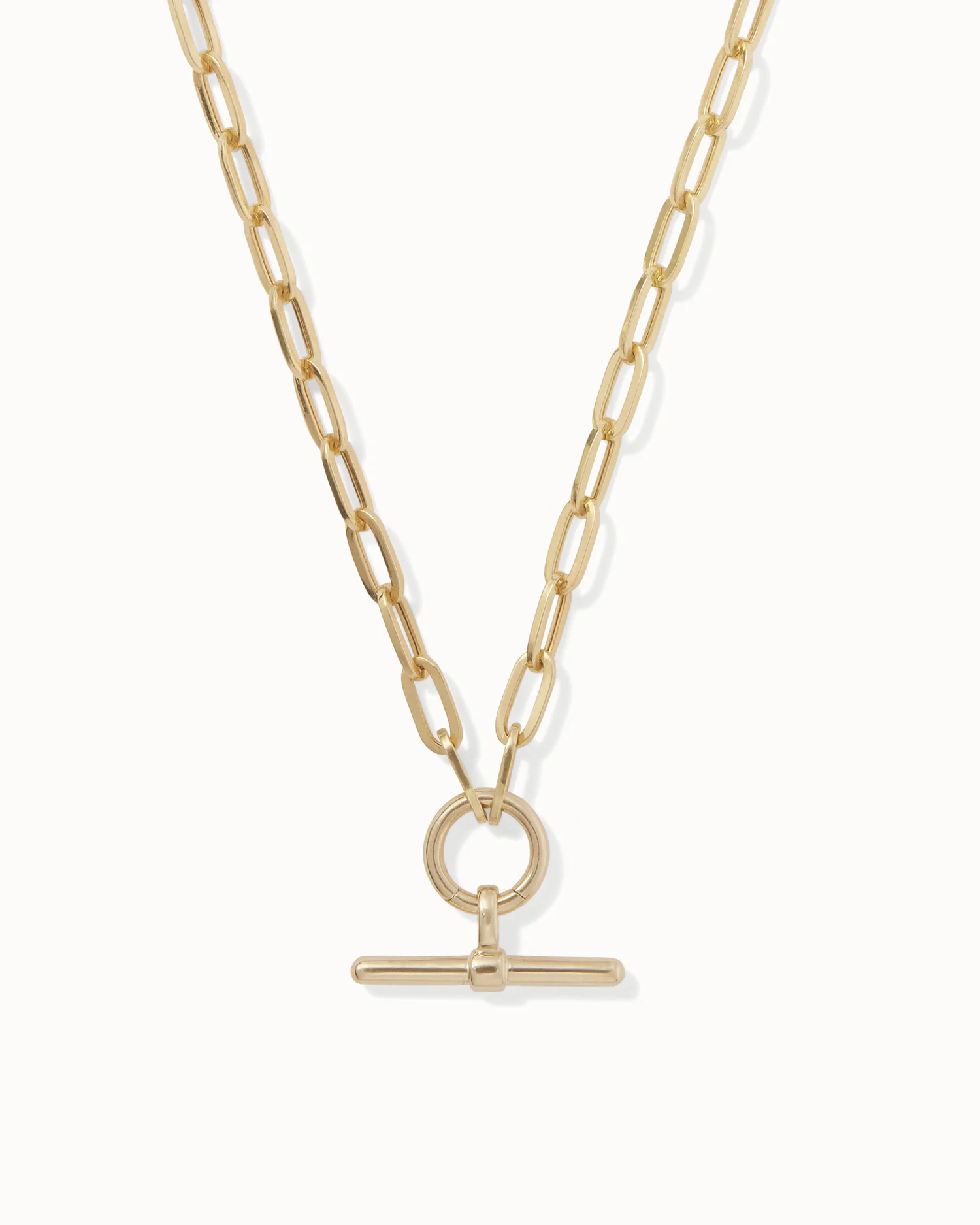 Paper Chain T-Bar Charm Necklace
