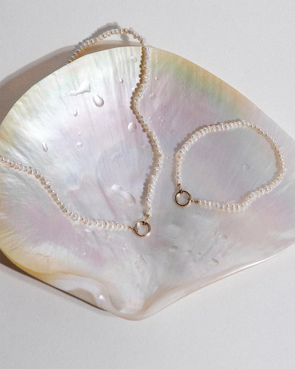 Milos Pearl Beaded Charm Necklace - Image 4