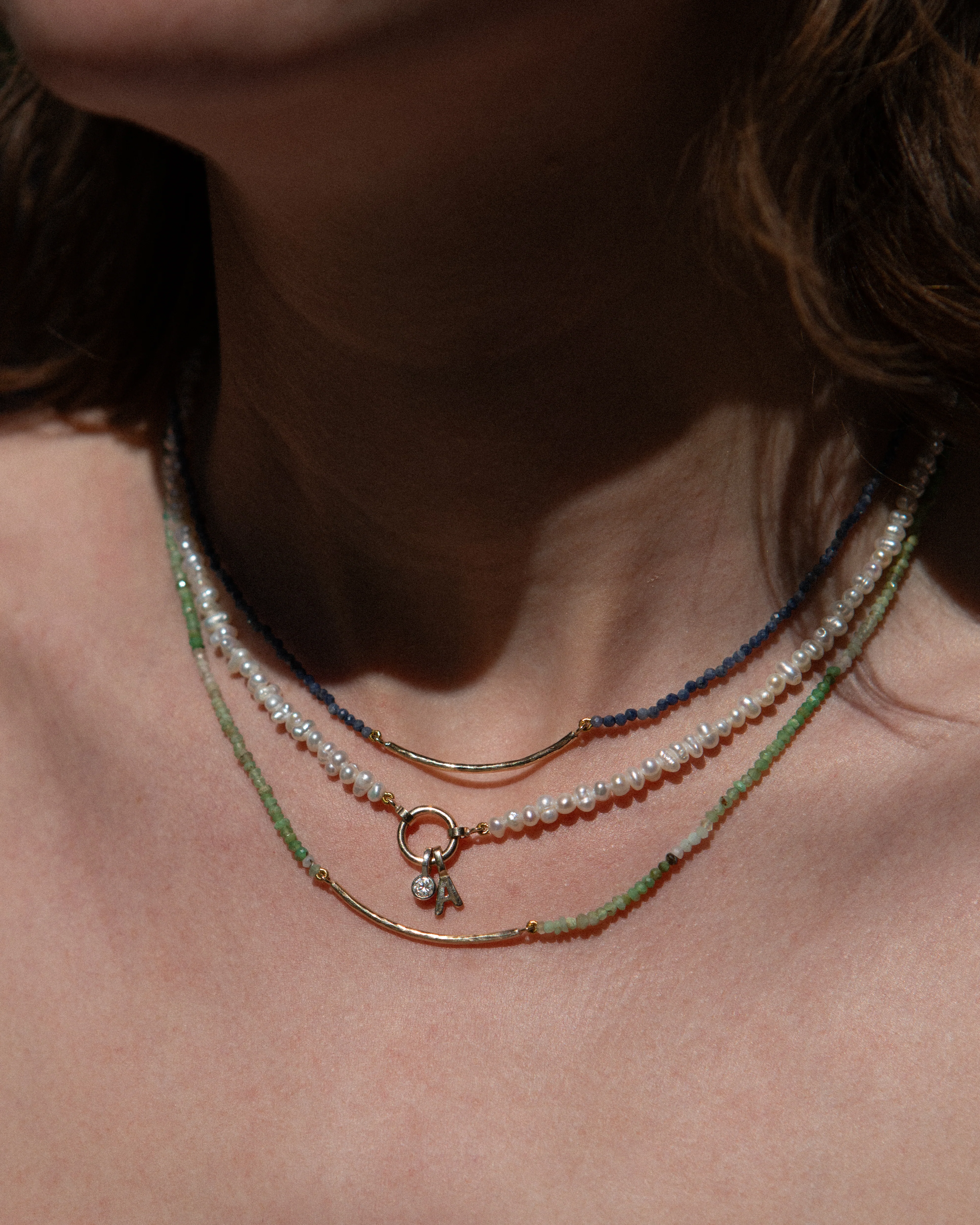 Milos Pearl Beaded Charm Necklace - Image 6