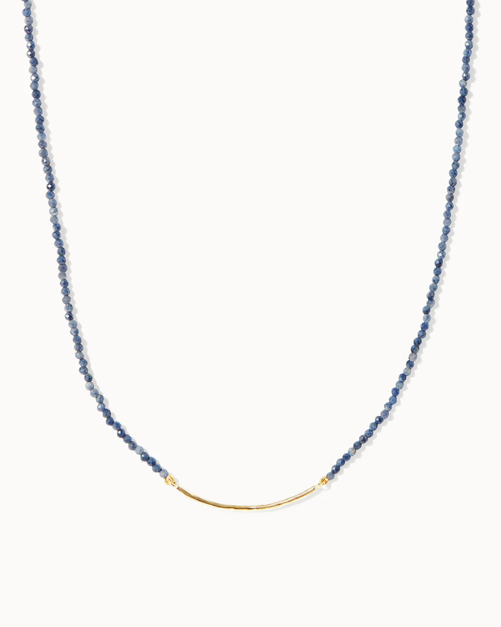 Milos Sapphire Beaded Bar Necklace