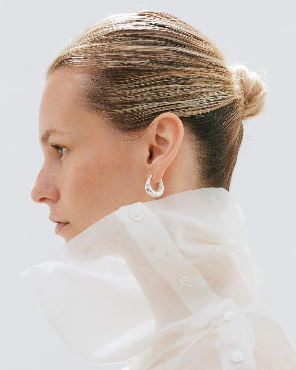 Molten Hoop Earrings - Image 2