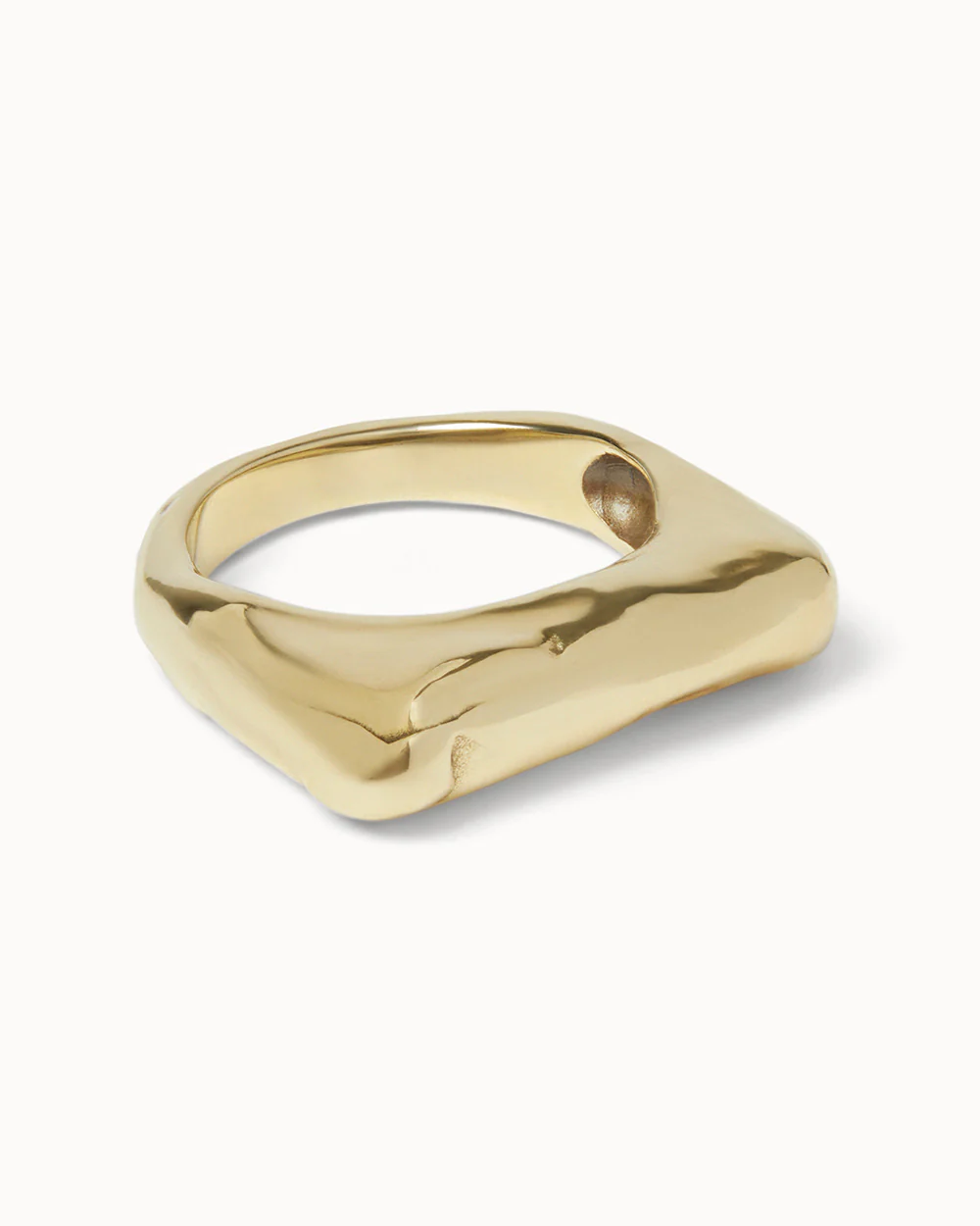 Solid Gold Molten Light Ring - Image 3