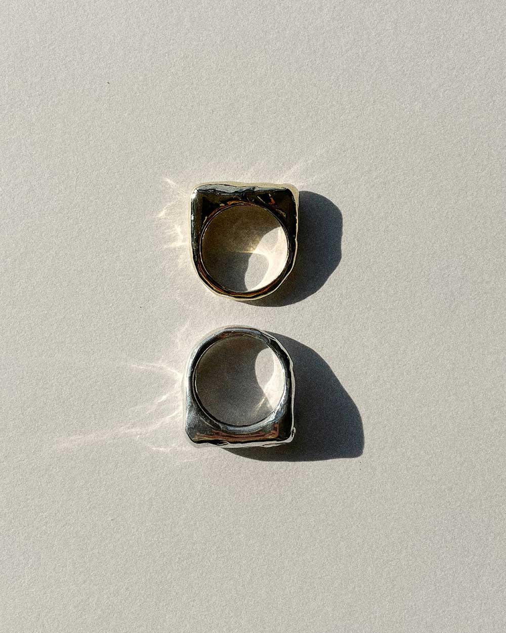 Solid Gold Molten Light Ring - Image 7