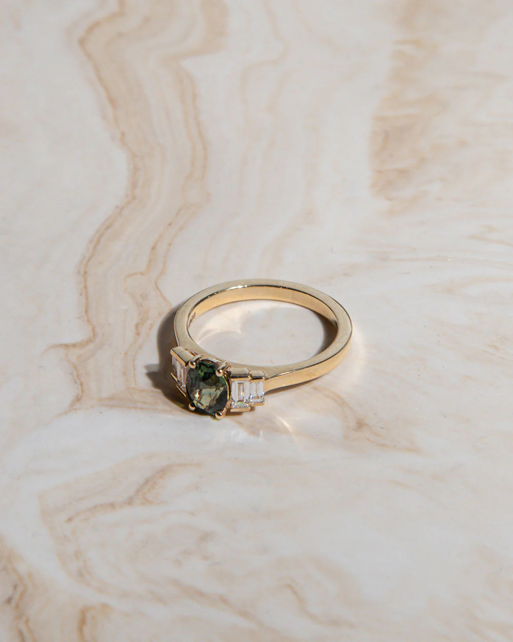 Nina 1.22ct Green Sapphire Ring - Image 3