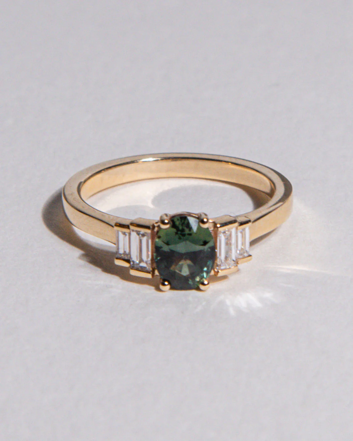 Nina 1.22ct Green Sapphire Ring - Image 4
