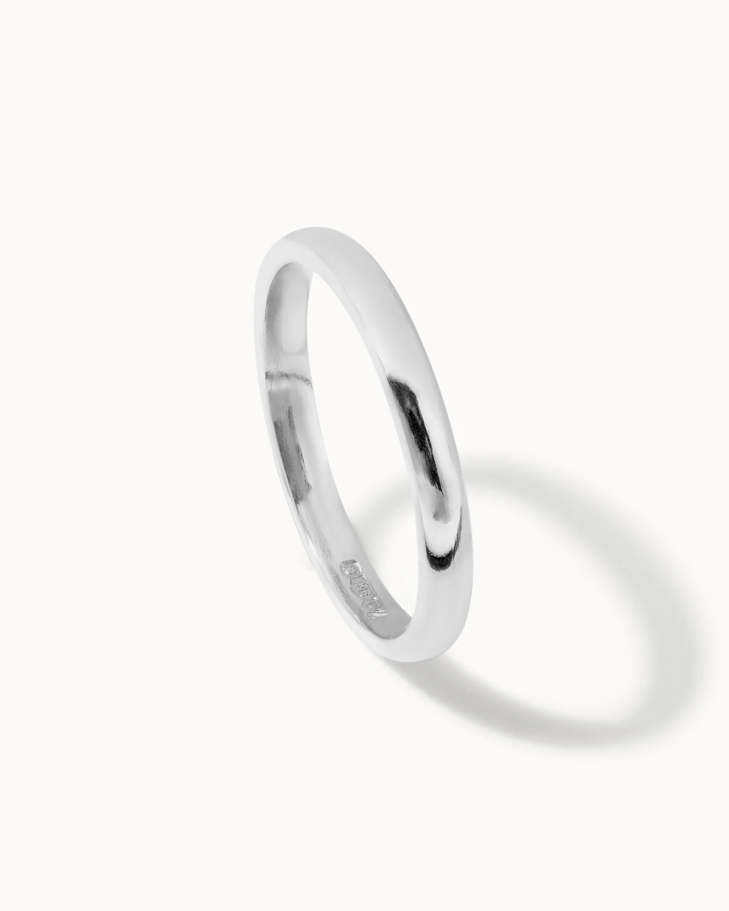 Platinum Classic Ring - 2mm Band - Image 4