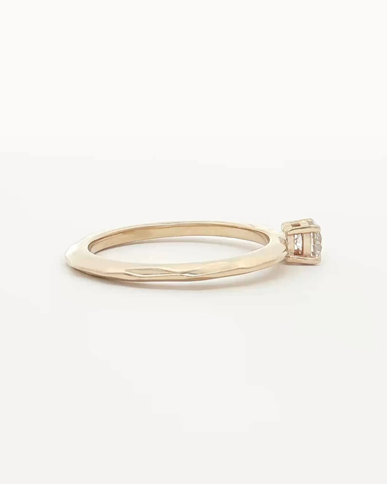 0.25ct Lab Grown Diamond Faceted Ring - Image 6