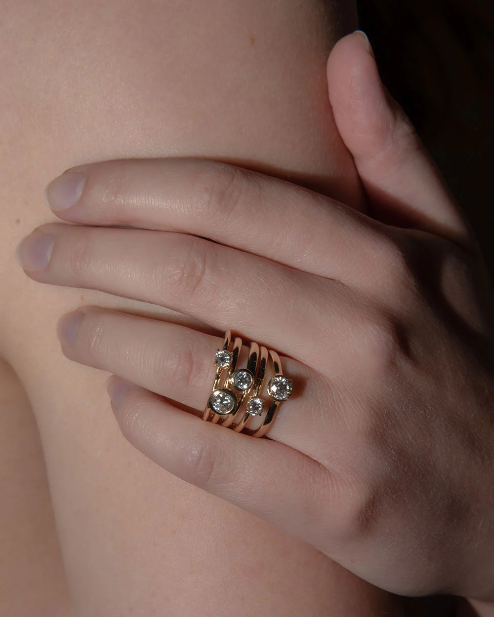 0.5ct Lab Grown Diamond Bezel Ring - Image 3