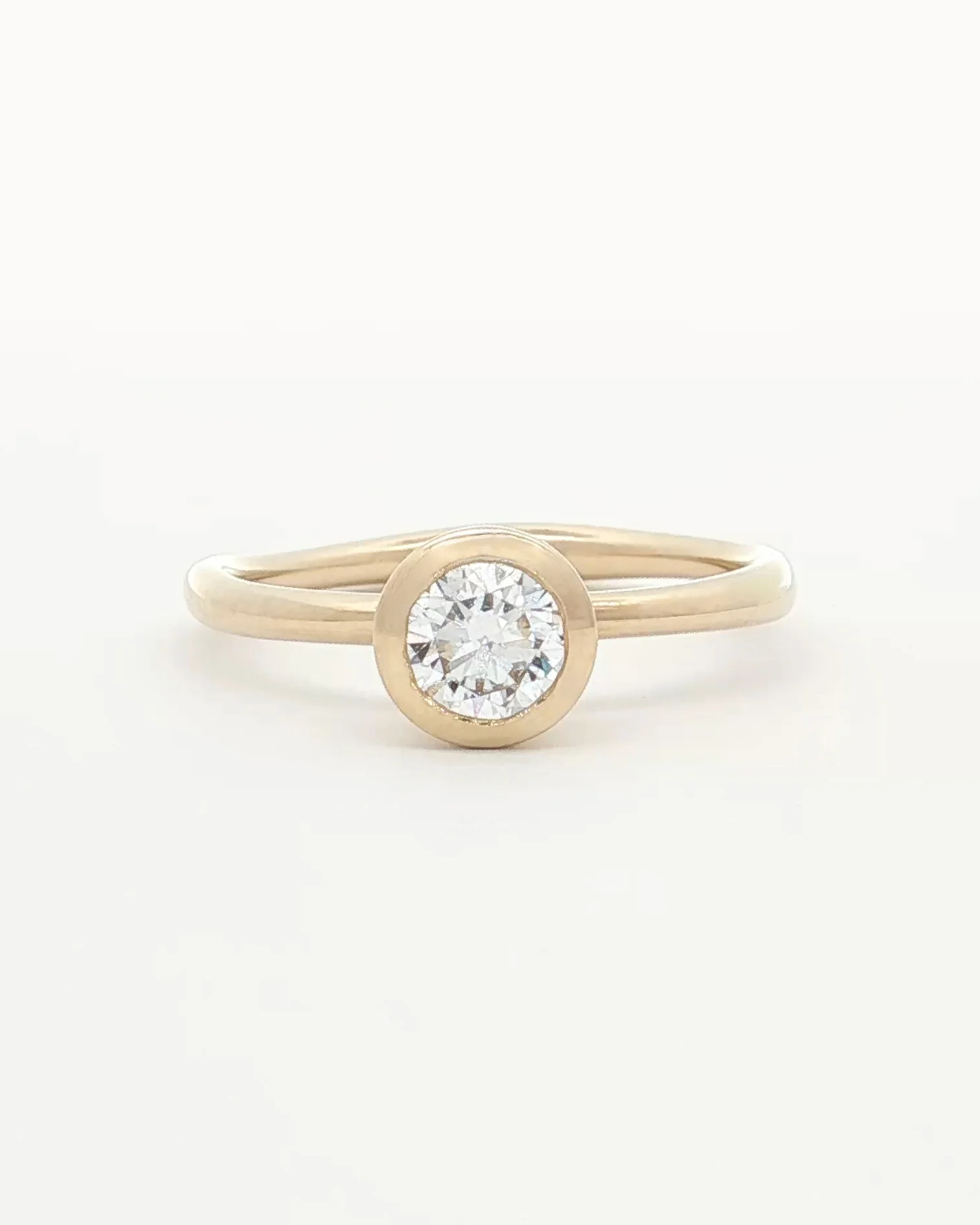 0.5ct Lab Grown Diamond Bezel Ring - Image 6