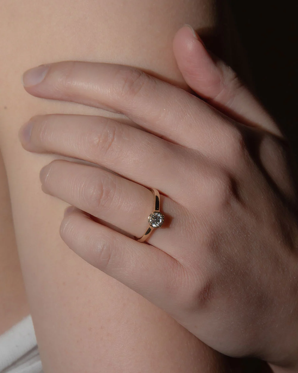 0.5ct Lab Grown Diamond Halo Ring - Image 2