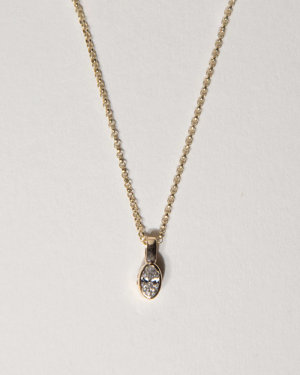 April Diamond Birthstone Oval Charm - Image 3