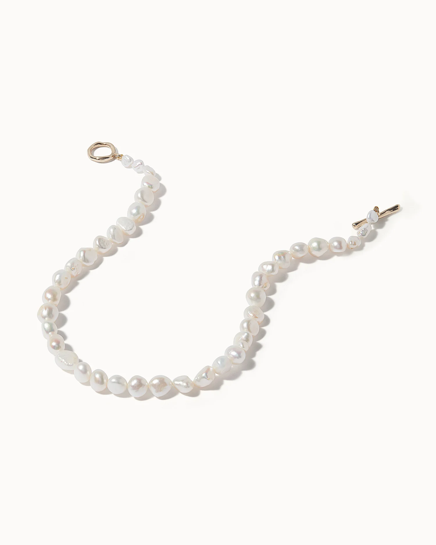 Baroque Pearl Necklace and Bracelet Set - Image 4