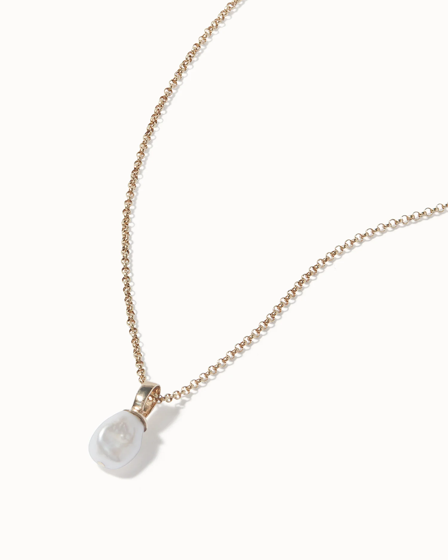 Baroque Pearl Pendant Necklace - Image 3