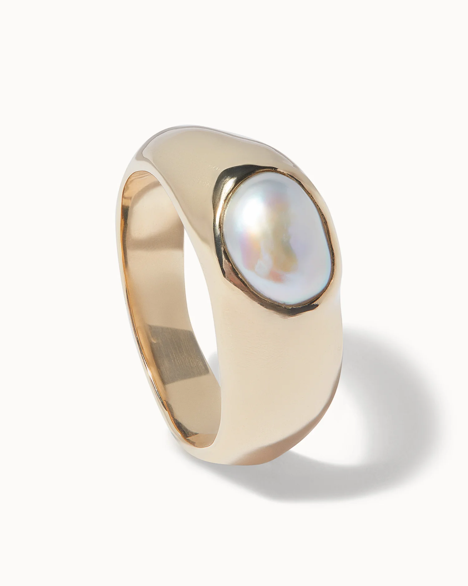 Baroque Pearl Signet Ring - Image 3