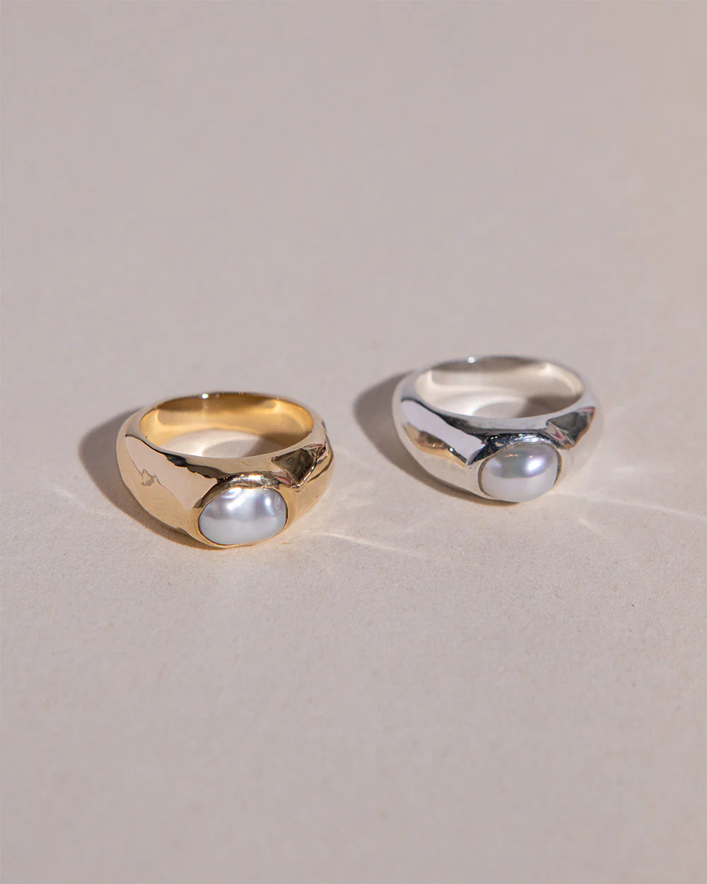 Baroque Pearl Signet Ring - Image 5