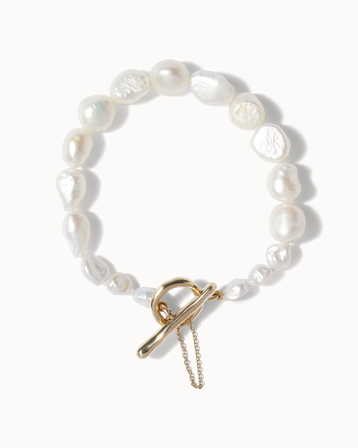 Baroque Pearl T-Bar Bracelet - Image 3