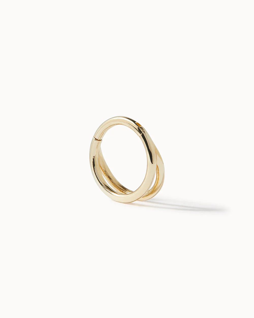 Solid Gold Double Cartilage Hoop