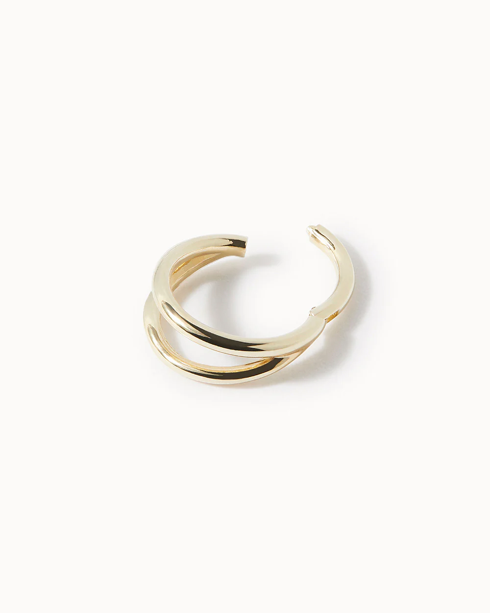Solid Gold Double Cartilage Hoop - Image 3