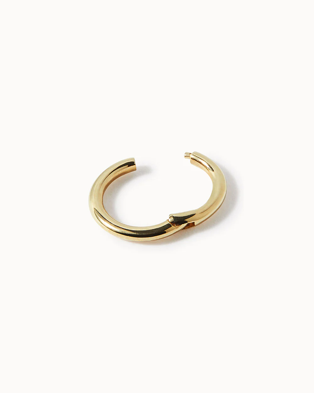 Solid Gold Mini Cartilage Hoop - Image 2