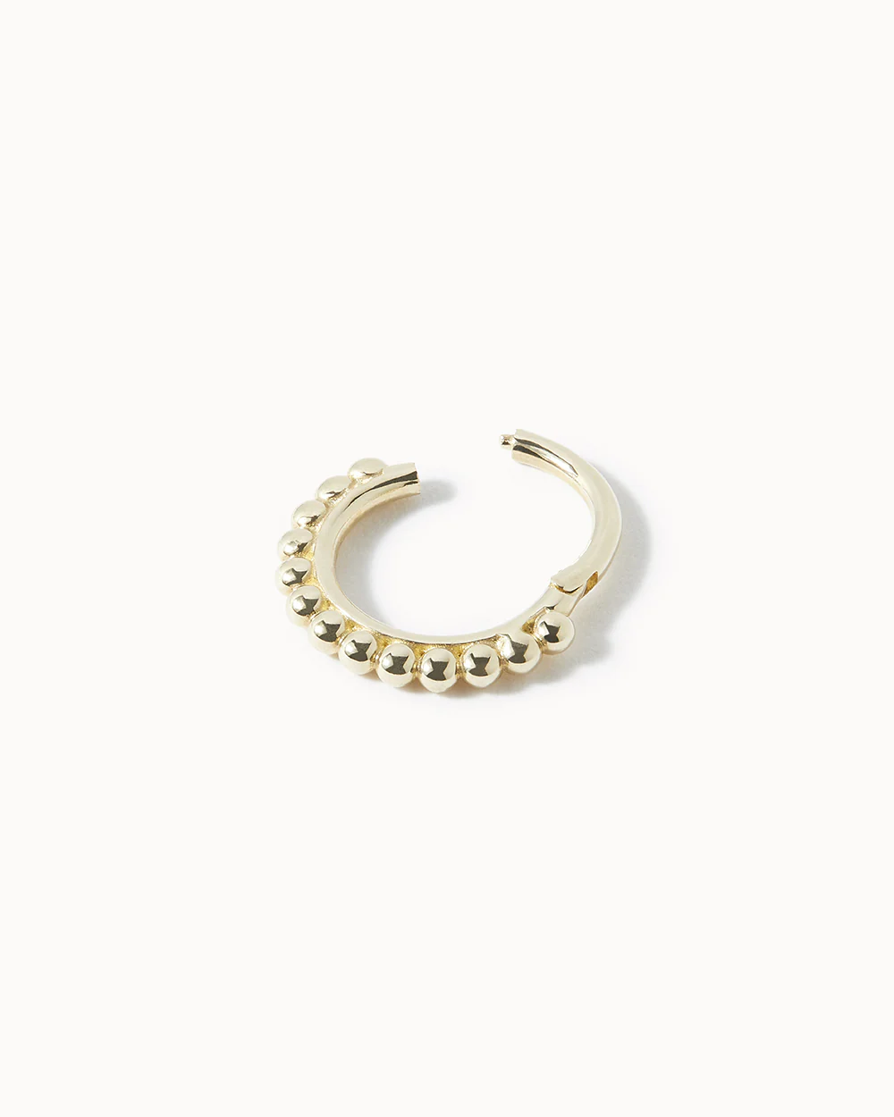 Solid Gold Sunburst Cartilage Hoop - Image 3