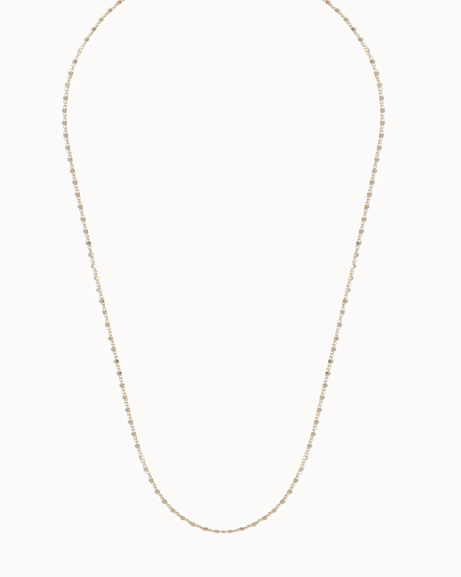 Solid Gold Trace and Cube Chain - Image 4
