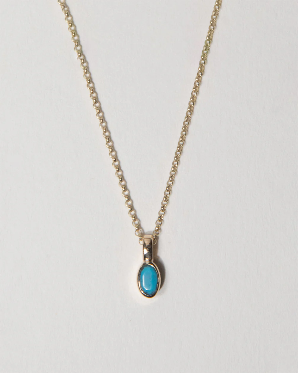 December Turquoise Birthstone Oval Charm - Image 3