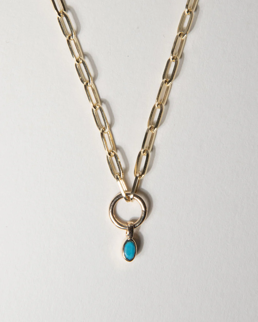 December Turquoise Birthstone Oval Charm - Image 5