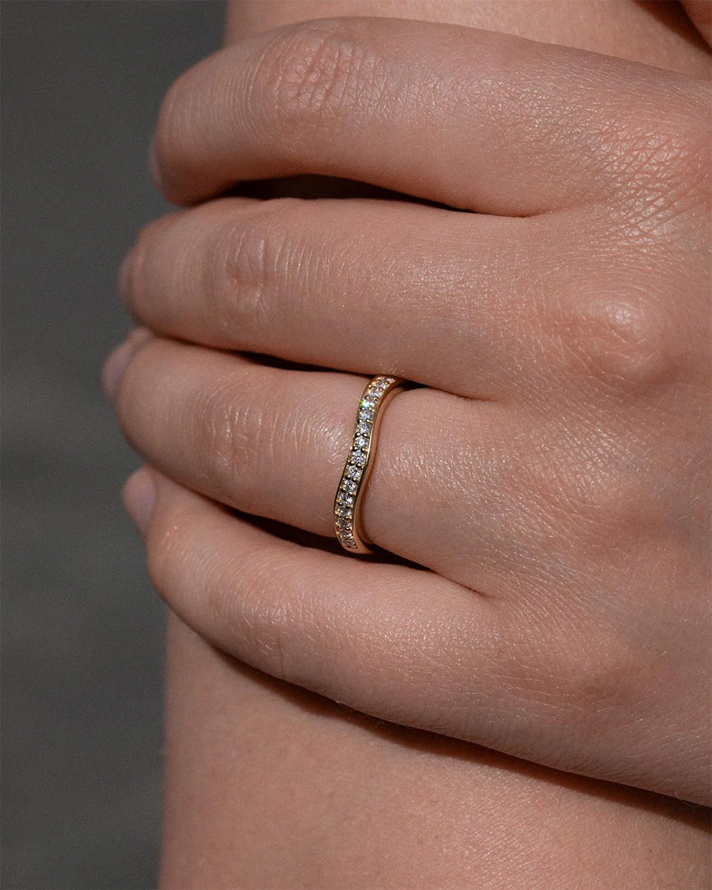 Diamond Contour Ring - Image 2
