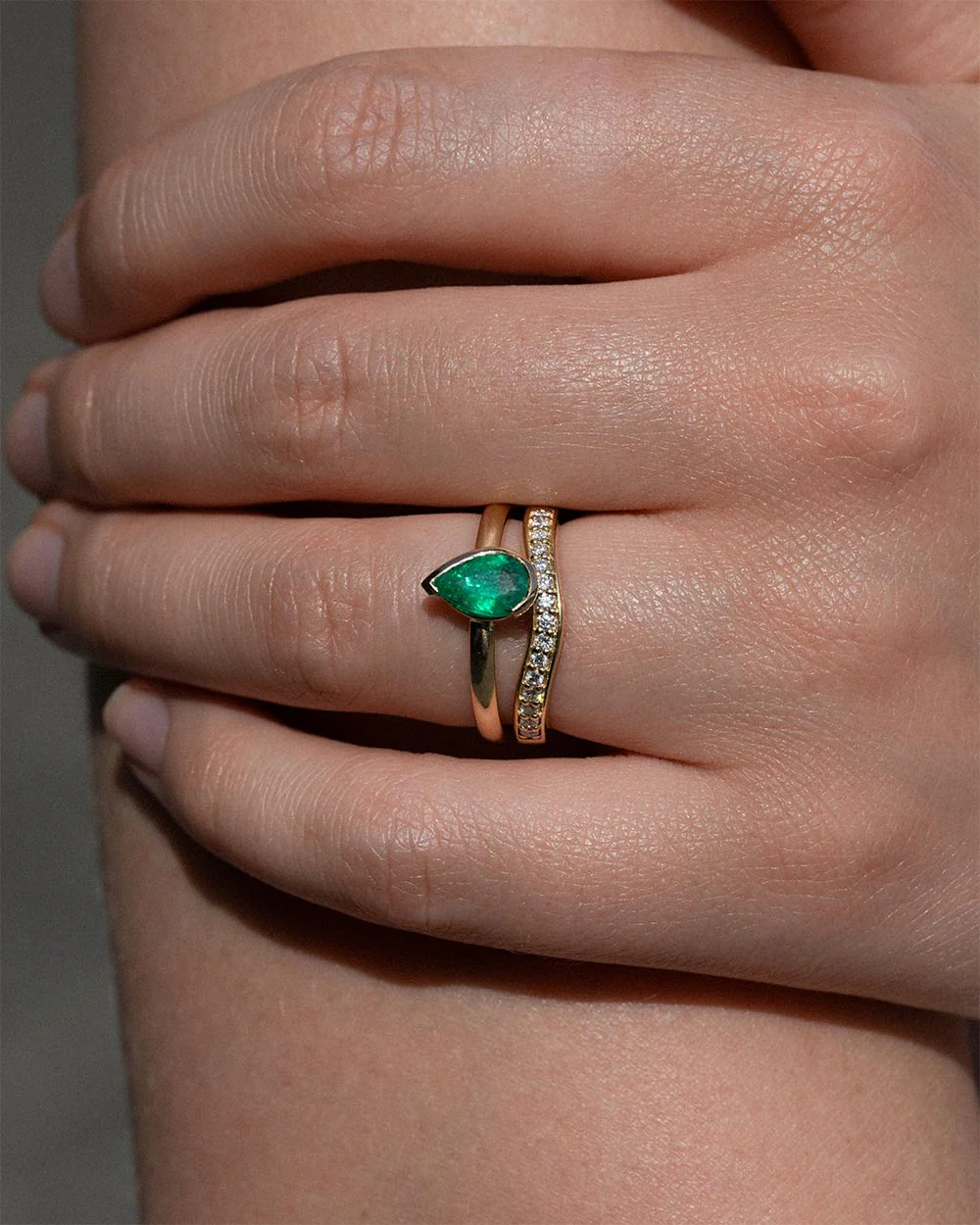 Diamond Contour Ring - Image 3