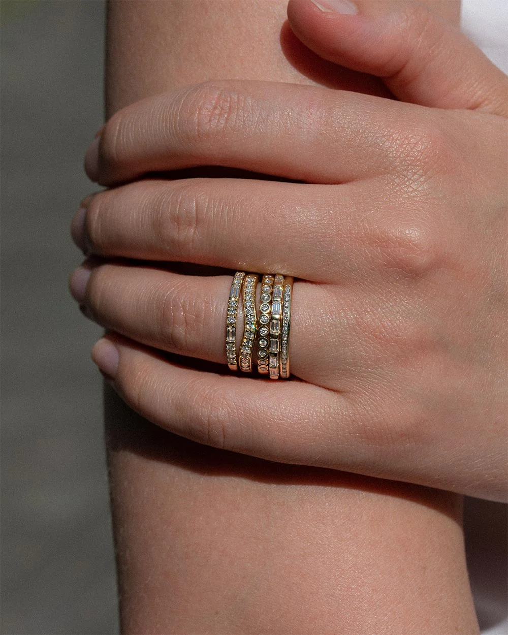 Diamond Contour Ring - Image 6