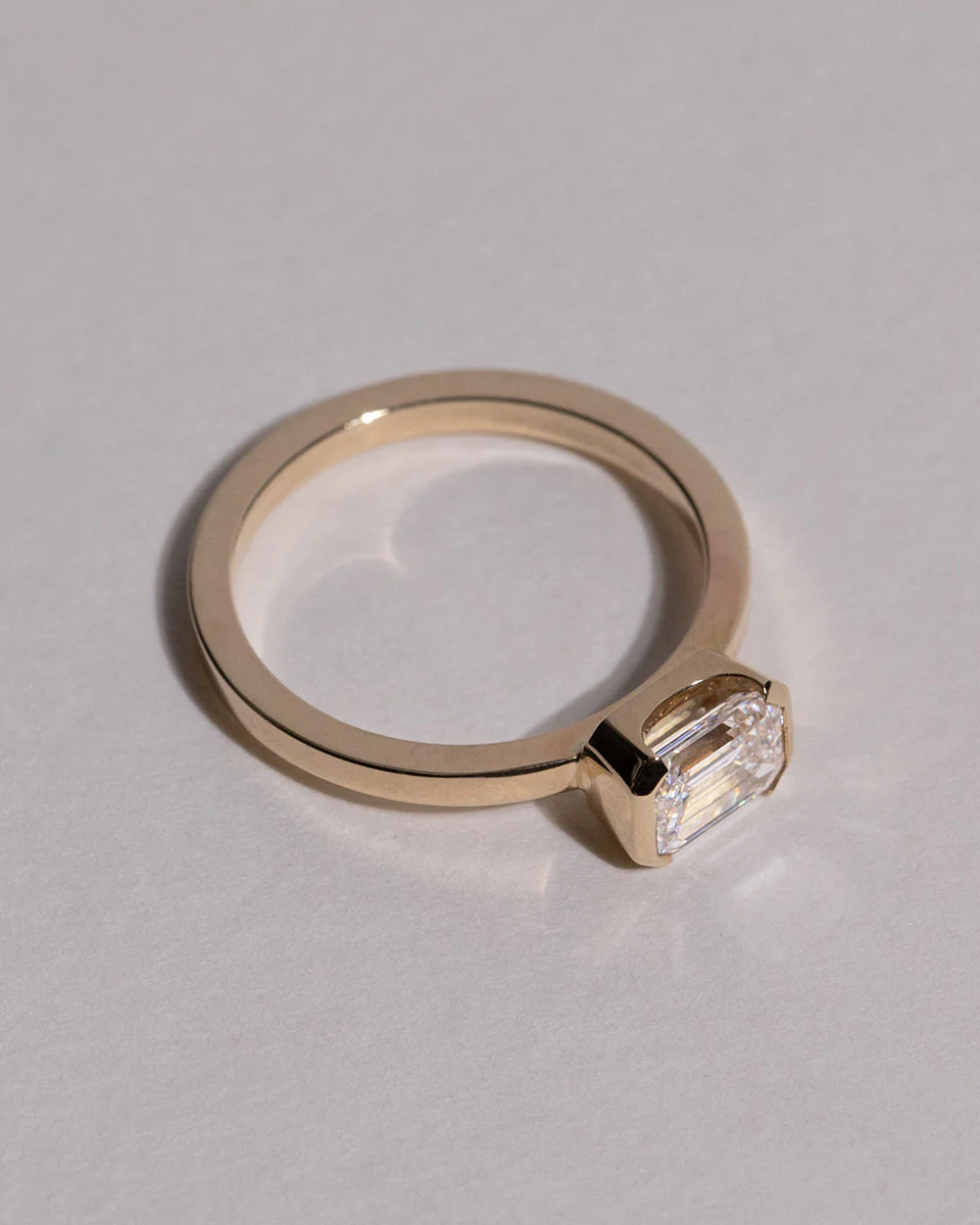 Emerald Cut 1ct Lab Grown Diamond Ring - Image 5