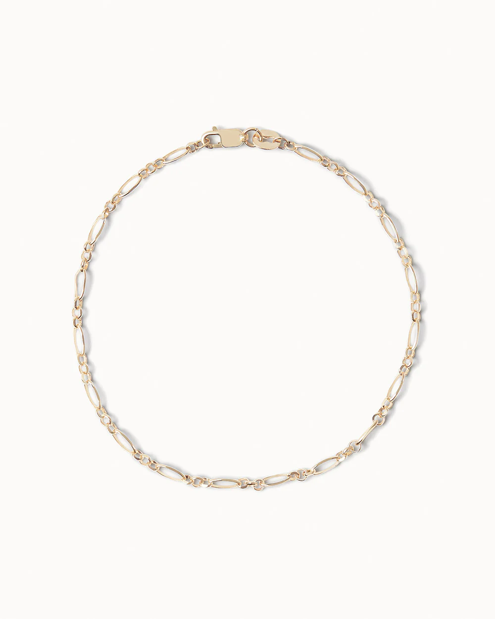 Figaro Chain Necklace and Bracelet Set - Image 5