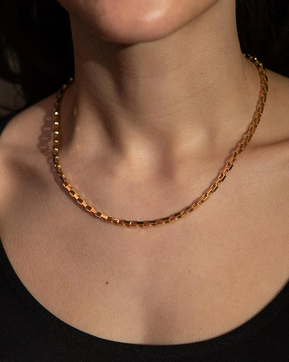 Heavy Box Chain Necklace - Image 5