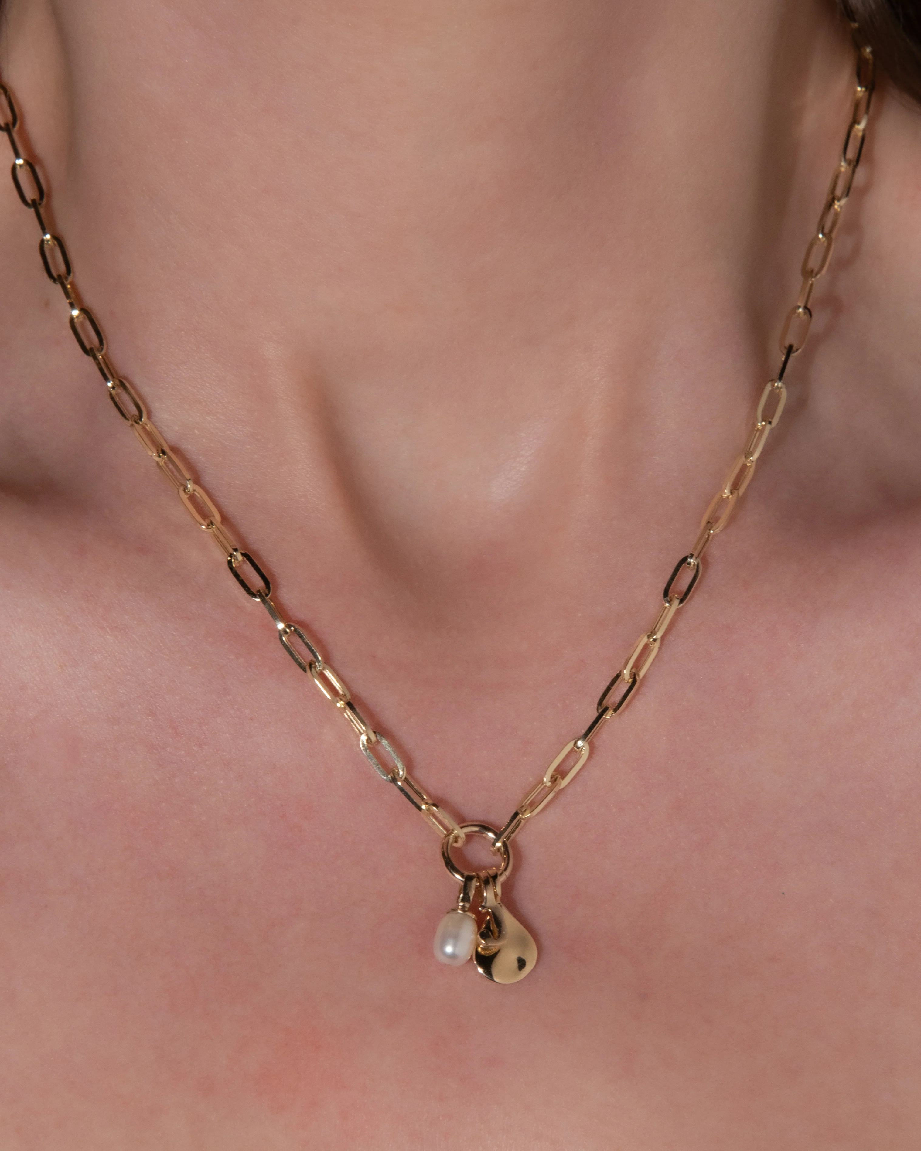 Paper Chain Charm Necklace - Image 2