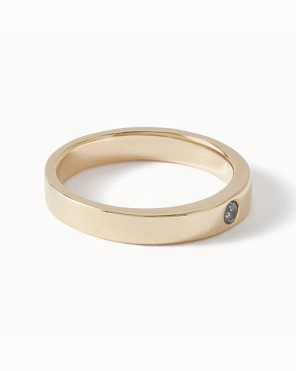 Solid Gold Heirloom Single Stone Diamond Ring - Image 3