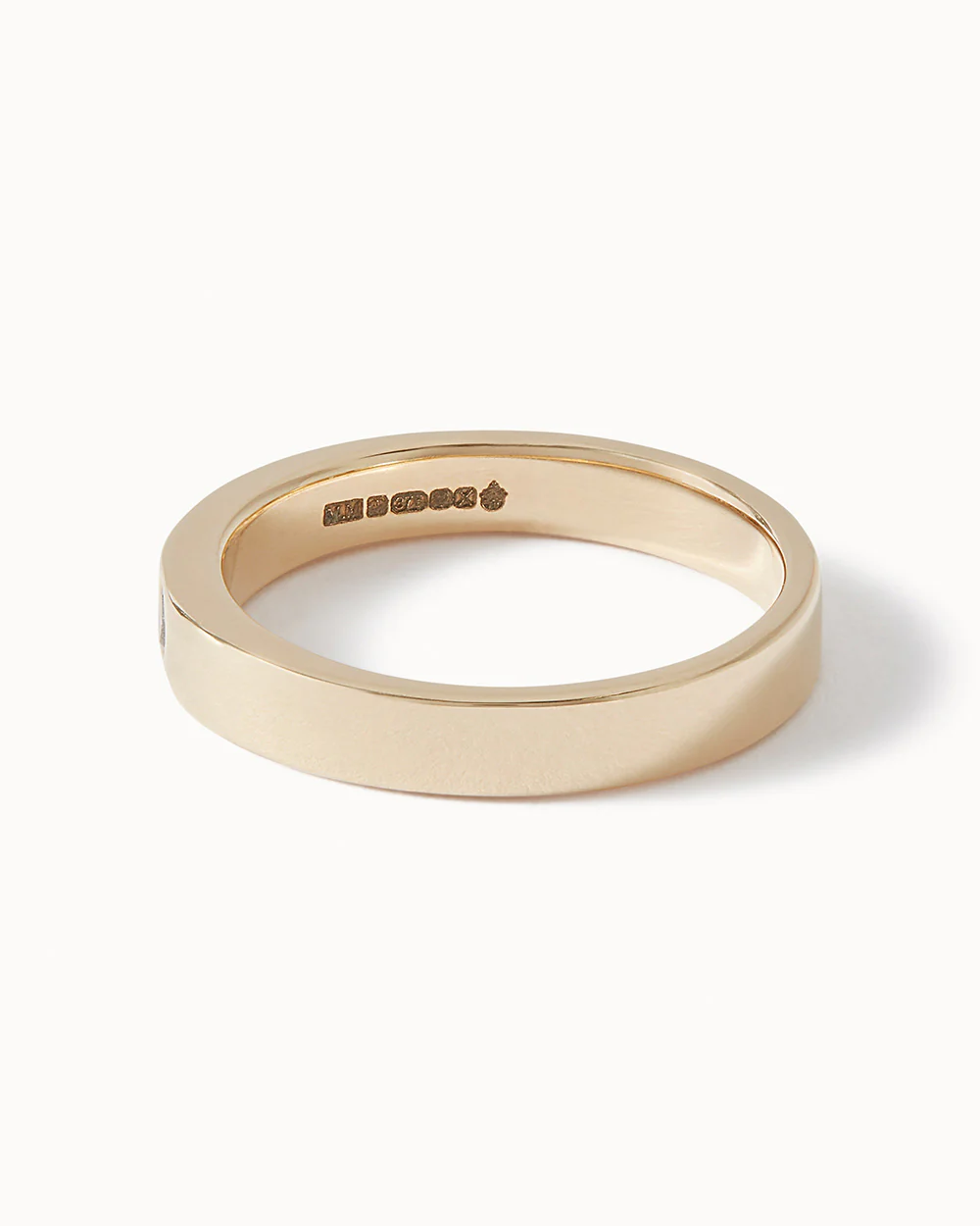 Solid Gold Heirloom Single Stone Diamond Ring - Image 4