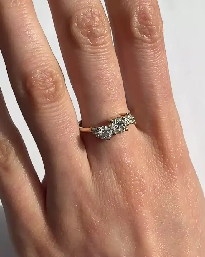 Lab Grown 0.5ct Diamond Cluster Ring - Image 2