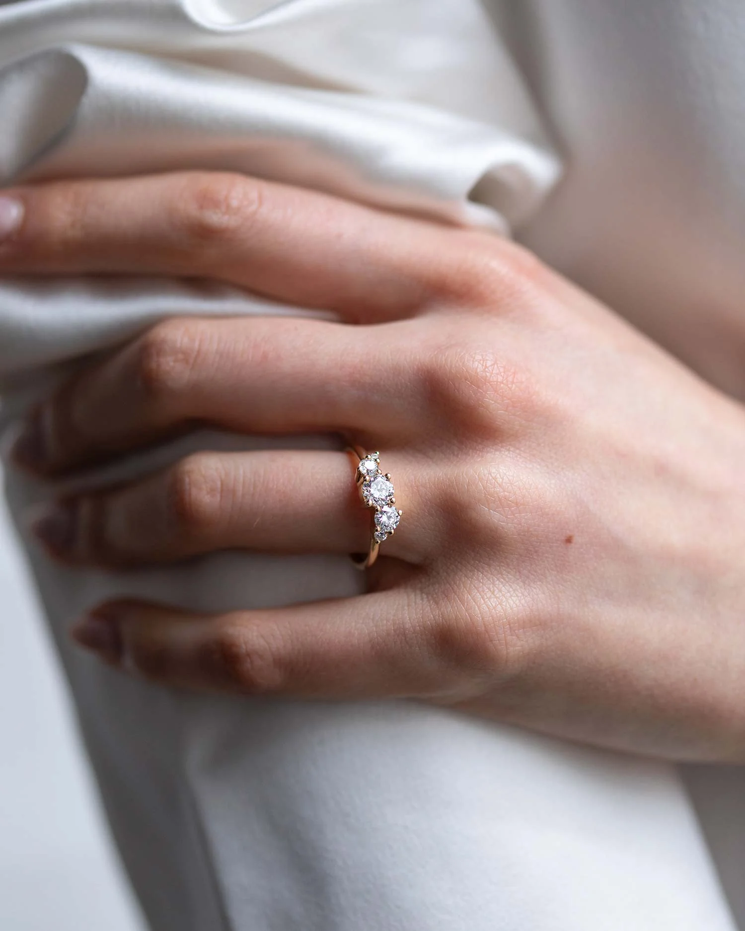 Lab Grown 0.5ct Diamond Cluster Ring - Image 3