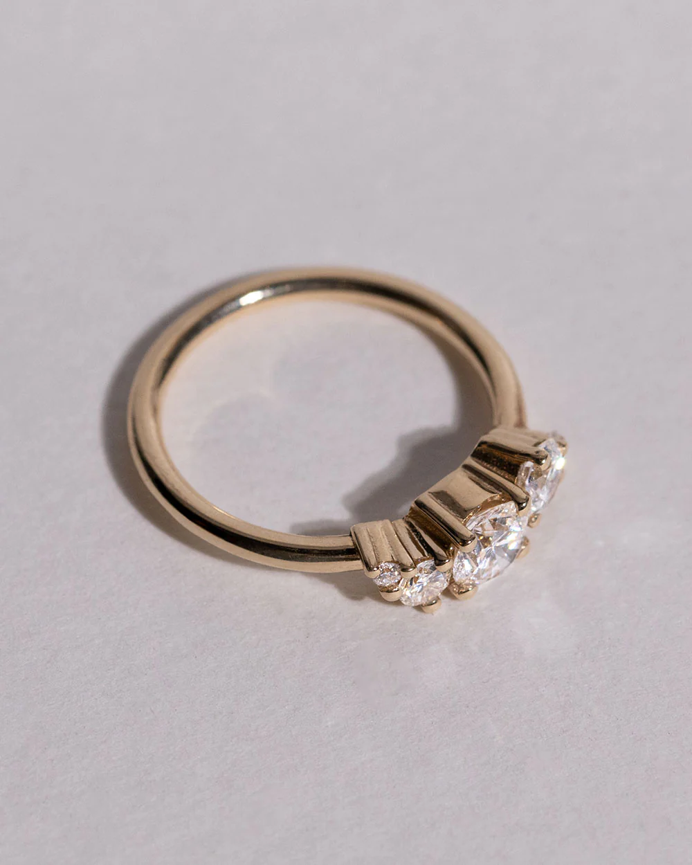 Lab Grown 0.5ct Diamond Cluster Ring - Image 6