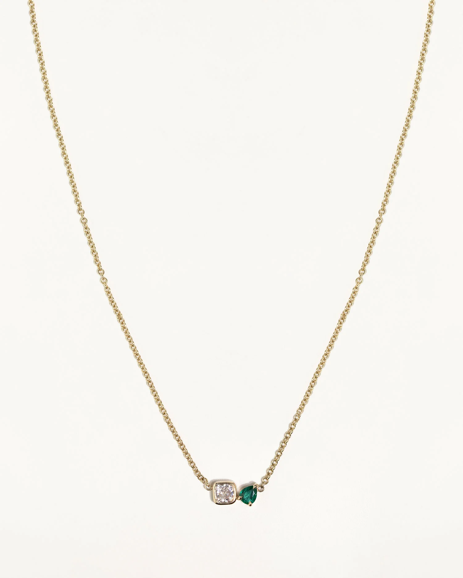 Toi Et Moi Diamond and Emerald Necklace - Image 6
