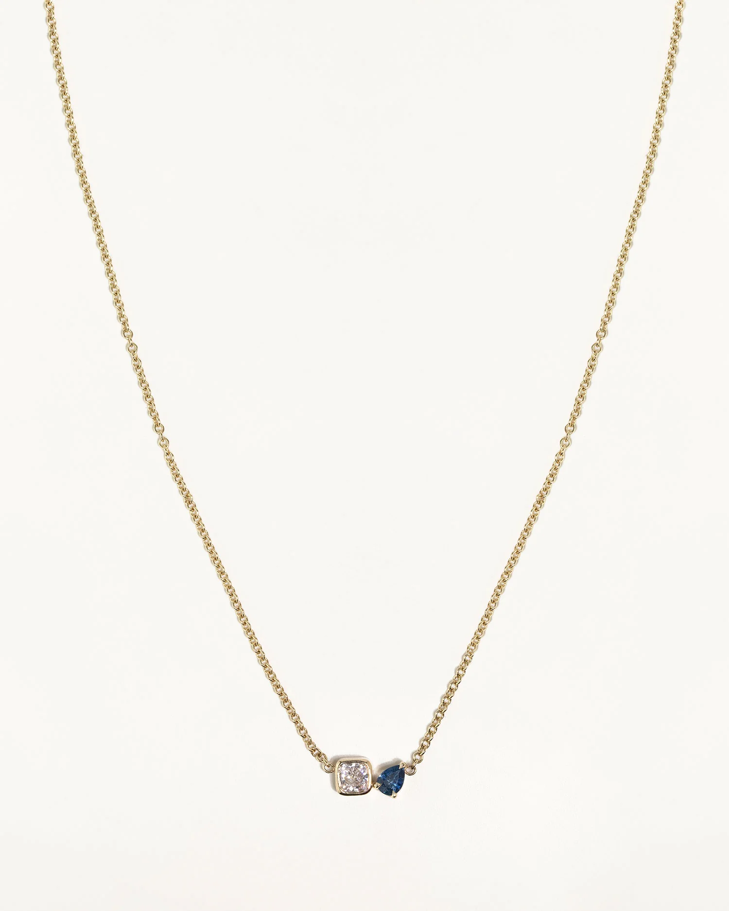 Toi Et Moi Diamond and Sapphire Necklace - Image 5
