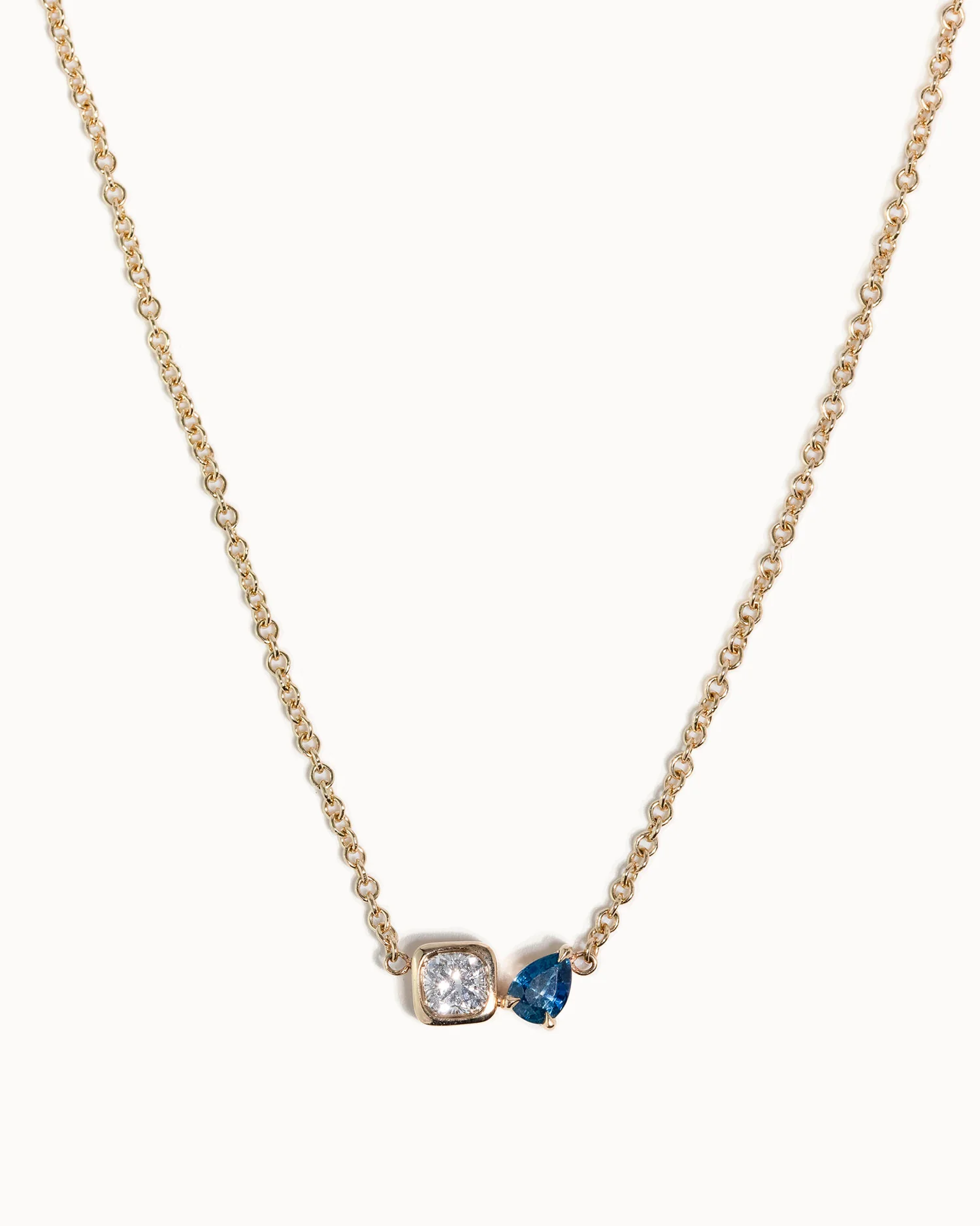 Toi Et Moi Diamond and Sapphire Necklace - Image 7